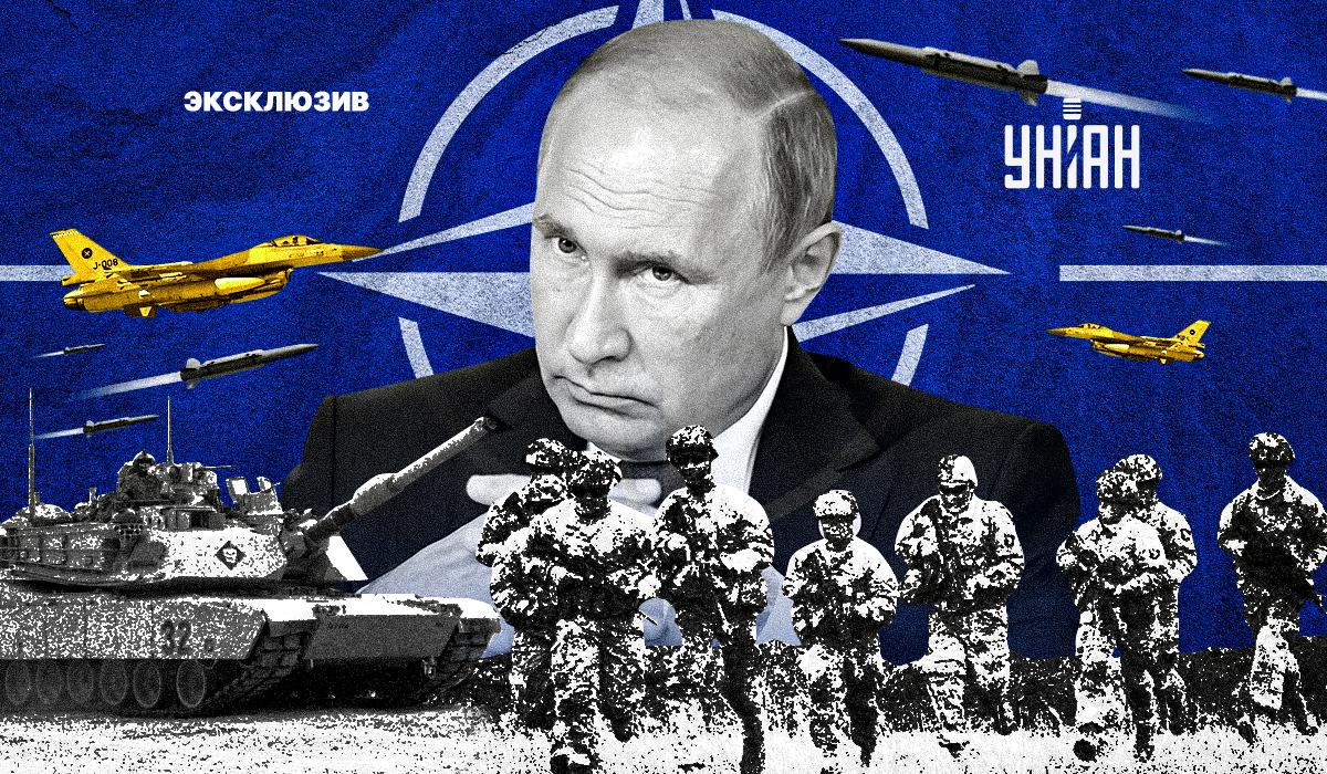 России нужно от двух до шести лет, чтобы нарастить силовой потенциал, и затем напасть на страну-члена НАТО / коллаж УНИАН России нужно от двух до шести лет, чтобы нарастить силовой потенциал, и затем напасть на страну-члена НАТО / коллаж УНИАН