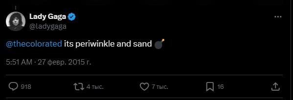 Леді Гага вирішила вчинити не так, як усі / скріншот Twitter Леді Гага вирішила вчинити не так, як усі / скріншот Twitter