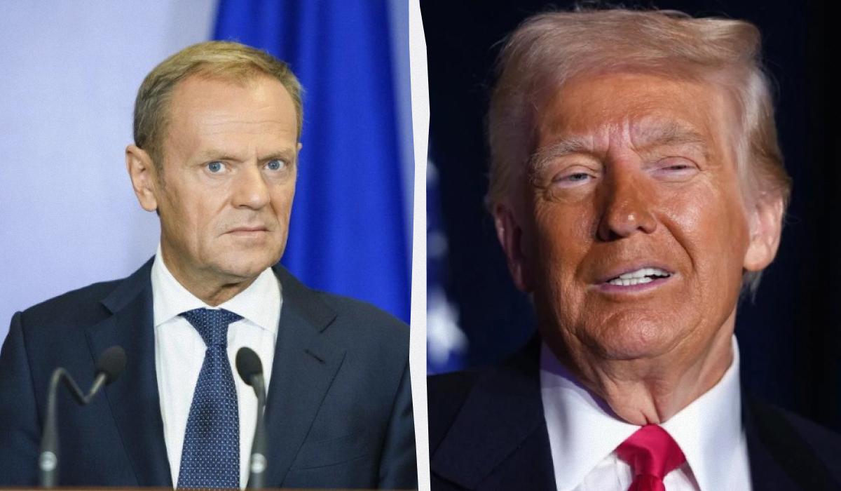 Туск отреагировал на обвинения Трампа / Коллаж УНИАН, фото УНИАН, GettyImages Туск отреагировал на обвинения Трампа / Коллаж УНИАН, фото УНИАН, GettyImages