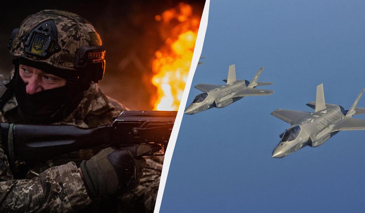 Українські бійці хочуть F-35, а не порожні обіцянки партнерів / колаж УНІАН, фото wikimedia.org, facebook.com/JointForcesCommandAFU Українські бійці хочуть F-35, а не порожні обіцянки партнерів / колаж УНІАН, фото wikimedia.org, facebook.com/JointForcesCommandAFU