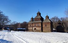 Це варто встигнути побачити: засніжений музей Пирогово у Києві (фоторепортаж, відео)