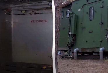Військові показали, як виглядає затрофеєна у росіян мобільна лазня (відео)