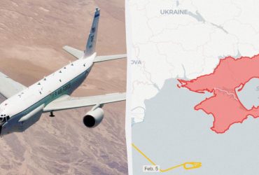 Самолет-разведчик США впервые с 2022-го заметили возле Крыма: Newsweek оценило, что это значит