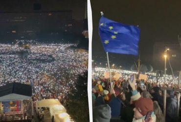 В Словакии рекордные протесты против Фицо, который убил экономического тигра ЕС (видео)