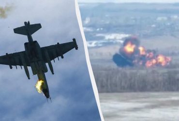 Українські військові знищили російський Су-25 і підбили гелікоптер (відео)