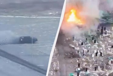 Ховалися між могилами: ЗСУ показали, як ефектно знищили росіян на цвинтарі (відео)