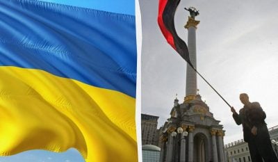 Перший прапор над Верховною Радою (фото)