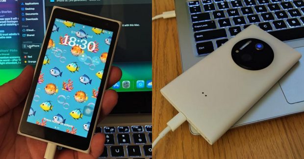 ネットワークは、iPhone（写真）の「内側」を備えた珍しいNokia Lumiaスマートフォンを示しました – ユニアン