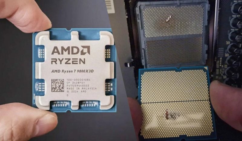 Процесори AMD 2025 - геймери скаржаться на згорілі Ryzen 7 9800X3D