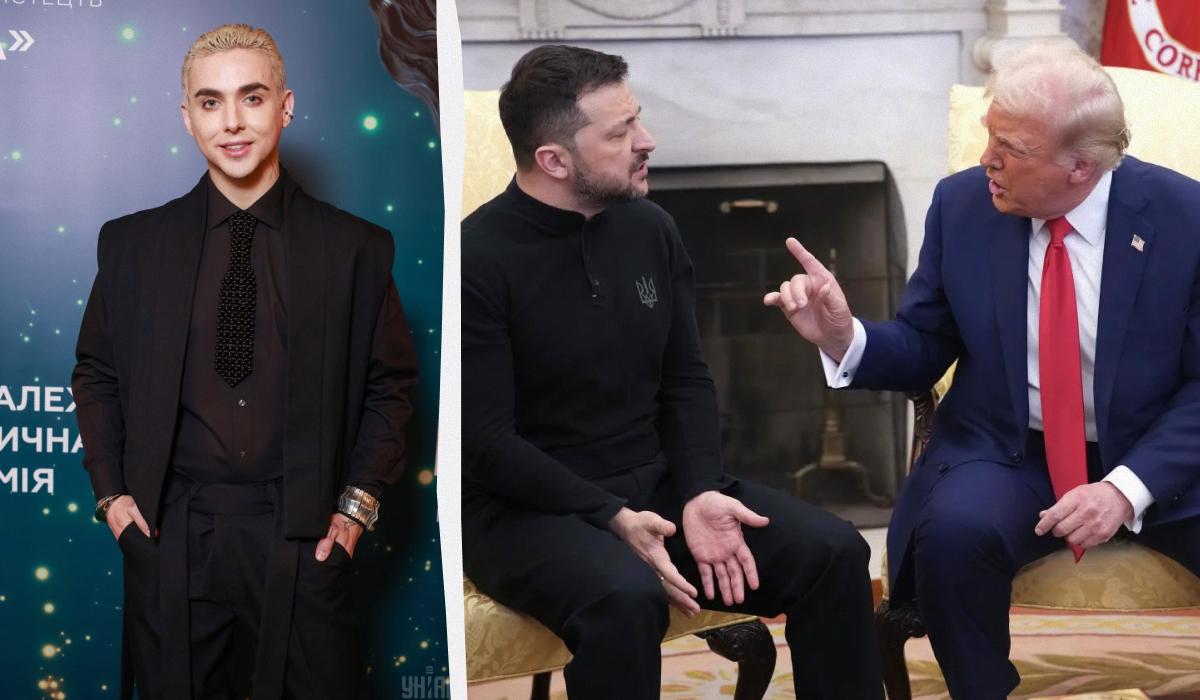 Melovin отметил, что разочарован поведением Трампа и его отношением к украинскому лидеру / коллаж УНИАН, фото УНИАН, Getty Images Melovin отметил, что разочарован поведением Трампа и его отношением к украинскому лидеру / коллаж УНИАН, фото УНИАН, Getty Images