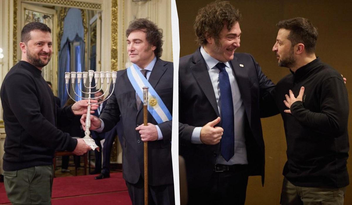 Милей "поставил точку" в дружбе с Зеленским / коллаж УНИАН, фото president.gov.ua Милей "поставил точку" в дружбе с Зеленским / коллаж УНИАН, фото president.gov.ua