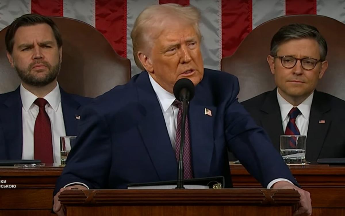 Трамп перед Конгрессом объявил о заморозке всей международной помощи / скриншот Трамп перед Конгрессом объявил о заморозке всей международной помощи / скриншот