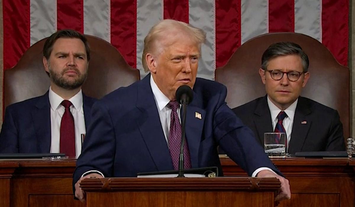 Трамп виступив із промовою в Конгресі / скриншот з відео