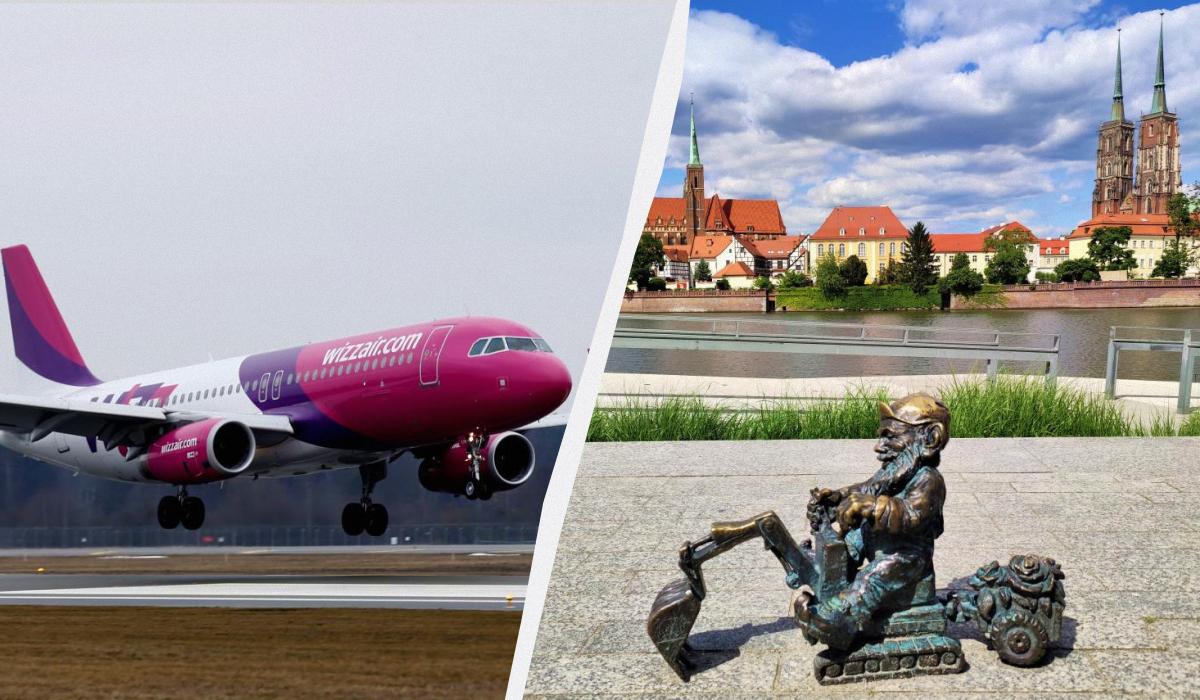 Wizz Air будет летать из Вроцлава в семь новых городов / коллаж УНИАН, фото REUTERS, Марина Григоренко Wizz Air будет летать из Вроцлава в семь новых городов / коллаж УНИАН, фото REUTERS, Марина Григоренко
