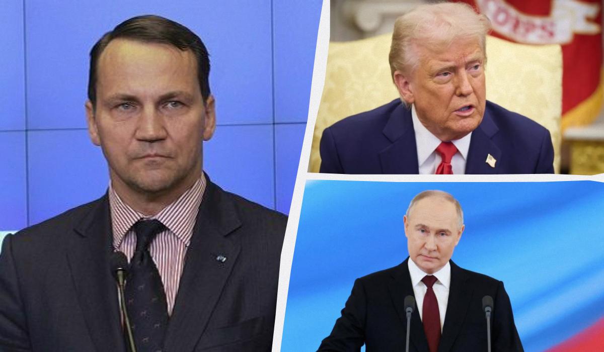 Сикорский сделал заявление относительно будущих переговоров Трампа и Путина / Коллаж УНИАН, фото REUTERS, Офис президента, GettyImages Сикорский сделал заявление относительно будущих переговоров Трампа и Путина / Коллаж УНИАН, фото REUTERS, Офис президента, GettyImages
