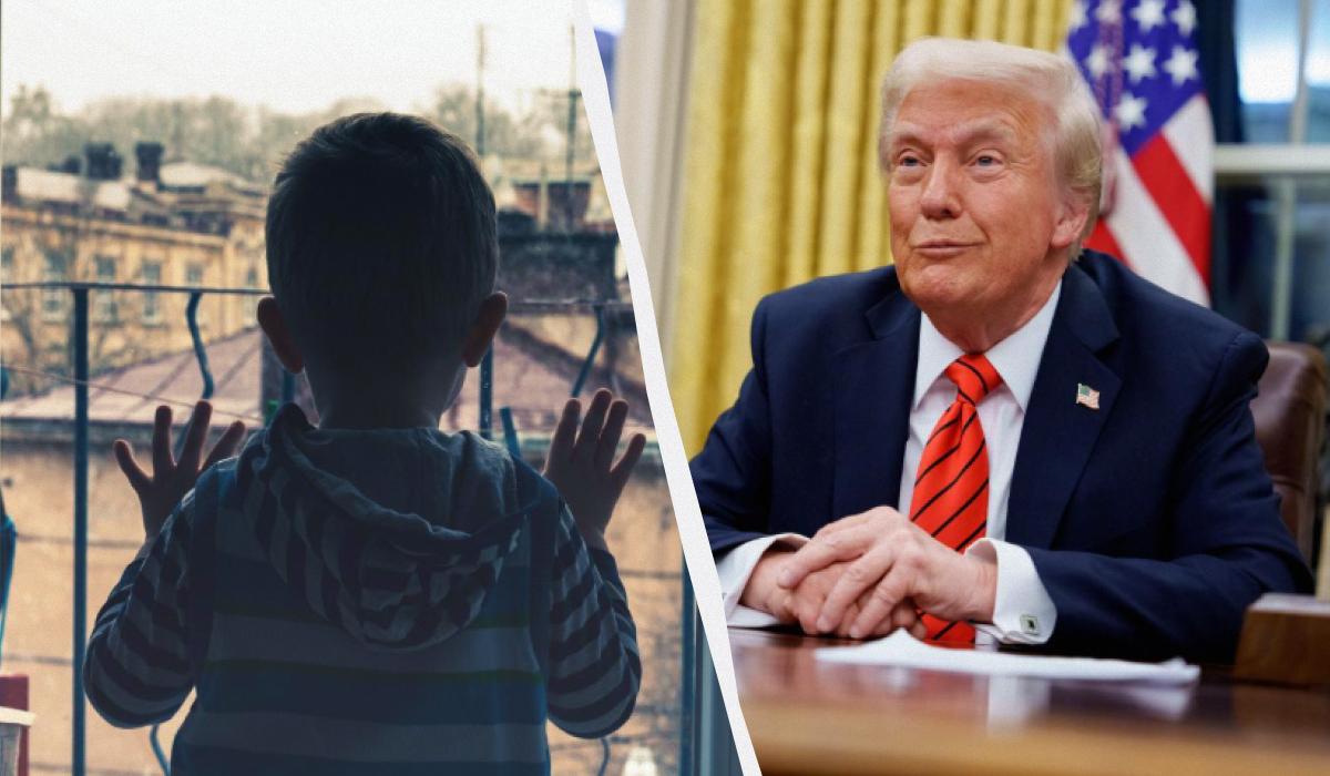 Трамп зупинив програму з відстеження місцезнаходження вкрадених українських дітей / колаж УНІАН Трамп зупинив програму з відстеження місцезнаходження вкрадених українських дітей / колаж УНІАН