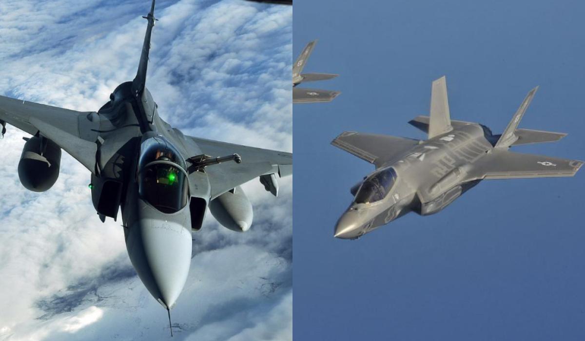 F-35 зарекомендовал себя в бою, а Gripen не обладает передовой скрытностью / коллаж УНИАН, фото wikimedia.org F-35 зарекомендовал себя в бою, а Gripen не обладает передовой скрытностью / коллаж УНИАН, фото wikimedia.org