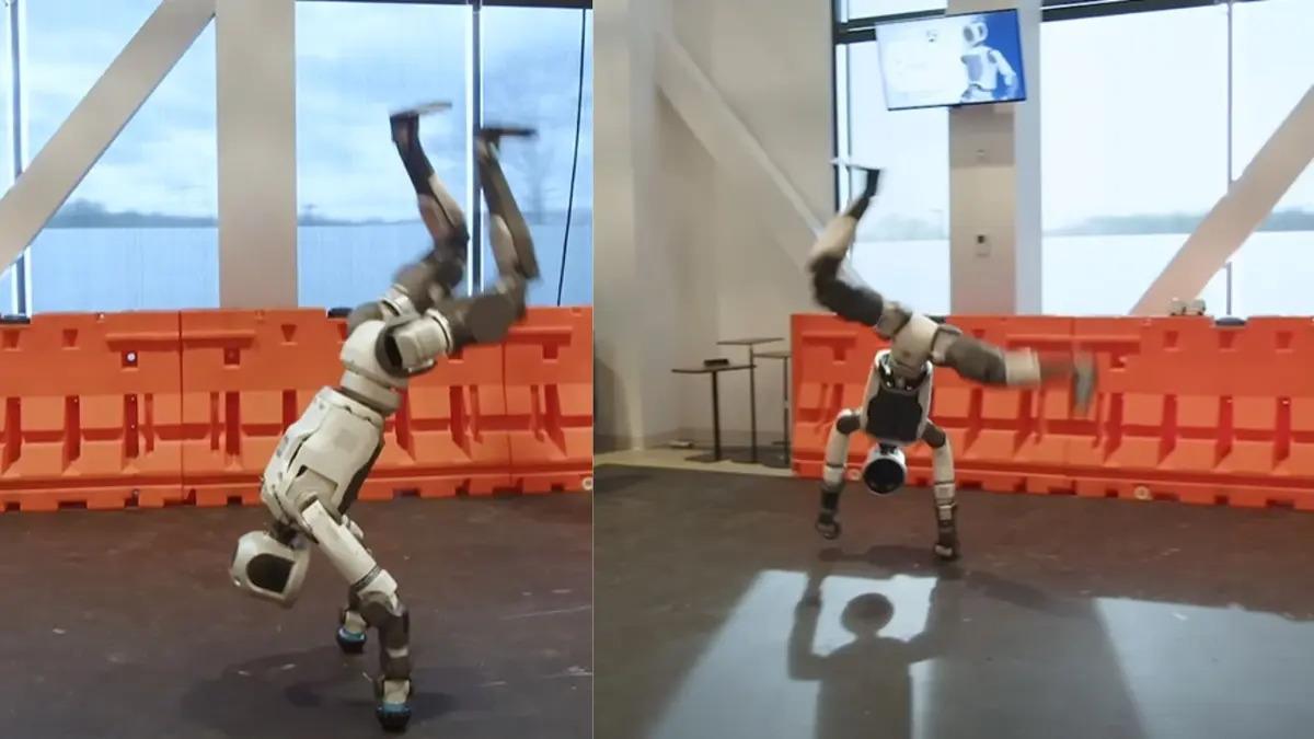 Boston Dynamics показала, насколько "человечно" двигается ее новый робот Atlas / Скриншот с видео Boston Dynamics показала, насколько "человечно" двигается ее новый робот Atlas / Скриншот с видео