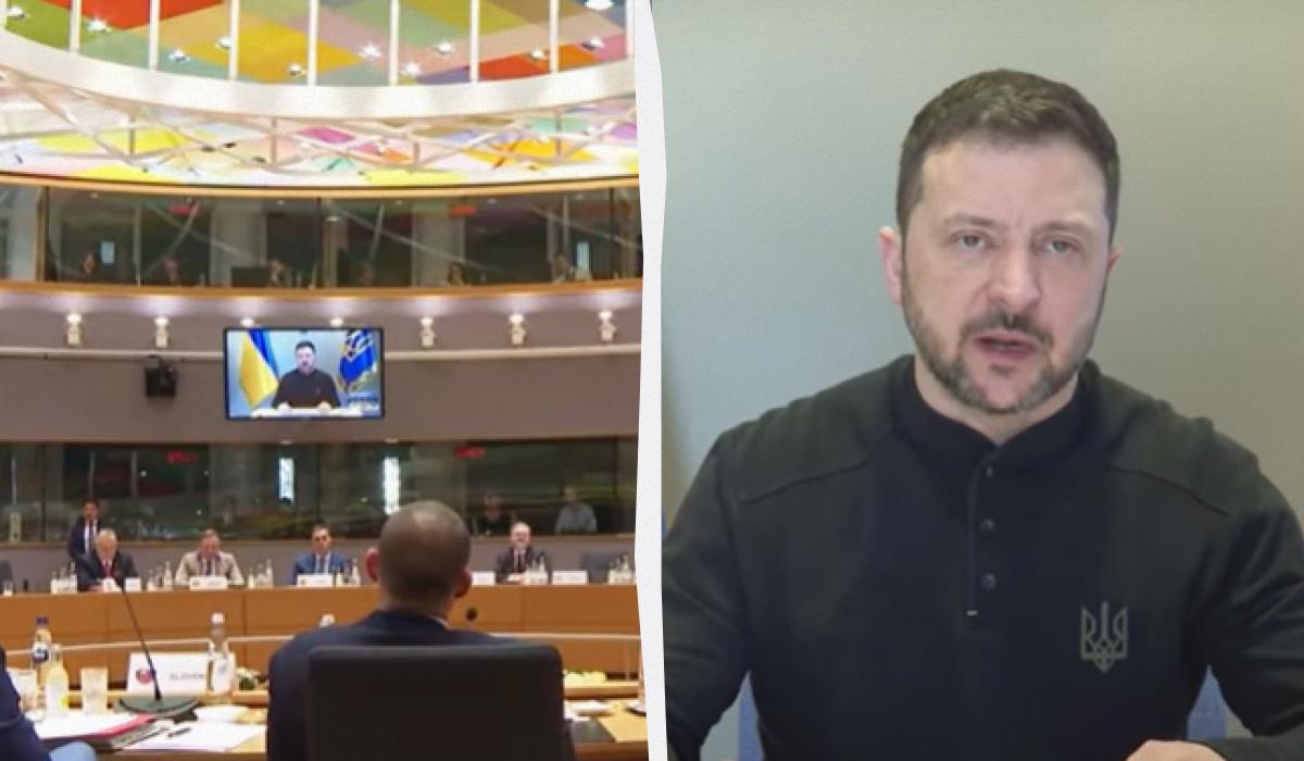 Президент выступил на заседании Евросовета / Коллаж УНИАН / Скриншоты Президент выступил на заседании Евросовета / Коллаж УНИАН / Скриншоты