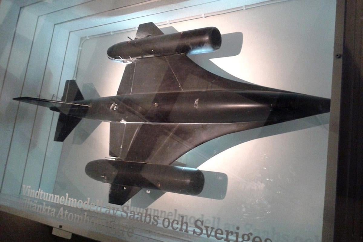 Saab A-36 так і залишився на стадії концепту, а його модель виставлено в музеї / фото wikipedia.org Saab A-36 так і залишився на стадії концепту, а його модель виставлено в музеї / фото wikipedia.org
