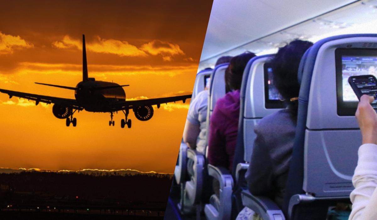 Літак повернувся через втрачений телефон / колаж УНІАН, фото pixabay.com Літак повернувся через втрачений телефон / колаж УНІАН, фото pixabay.com