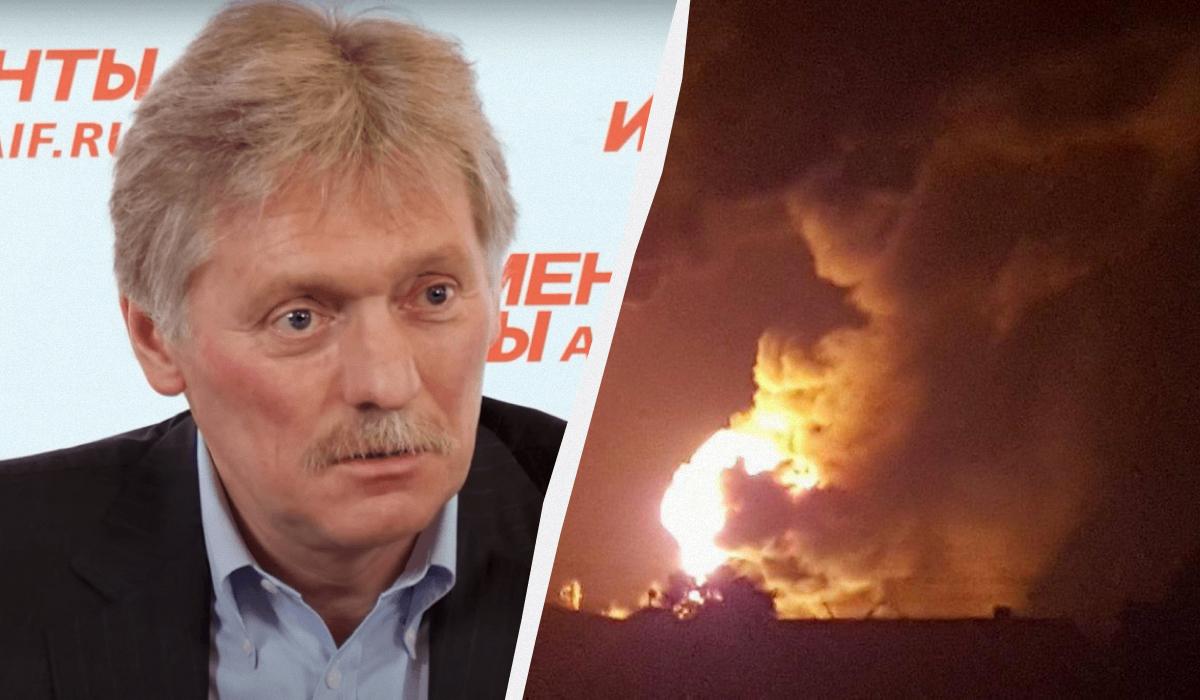 Спікер Кремля Дмитро Пєсков поскаржився на неіснуючі удари ЗСУ / колаж УНІАН, фото REUTERS, кадр з відео Спікер Кремля Дмитро Пєсков поскаржився на неіснуючі удари ЗСУ / колаж УНІАН, фото REUTERS, кадр з відео
