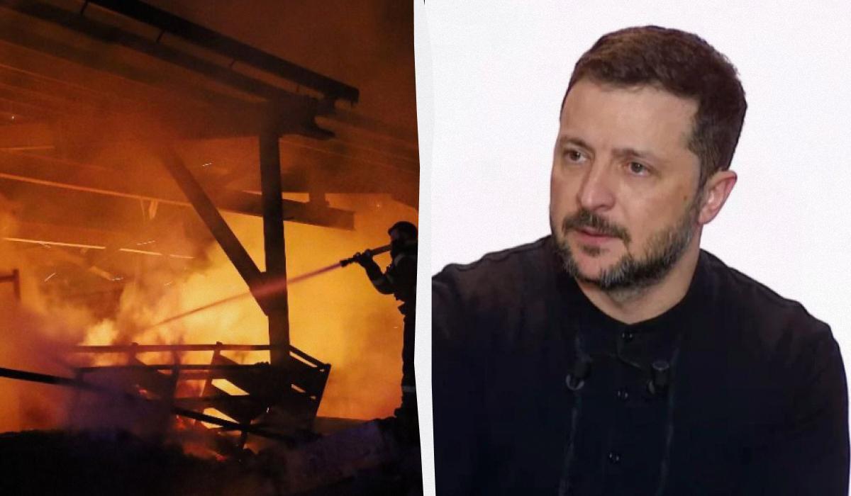 Зеленский обещает передать США доказательства того, что удары РФ по украинской энергетике не прекращаются / Коллаж УНИАН, фото ГСЧС, скриншот