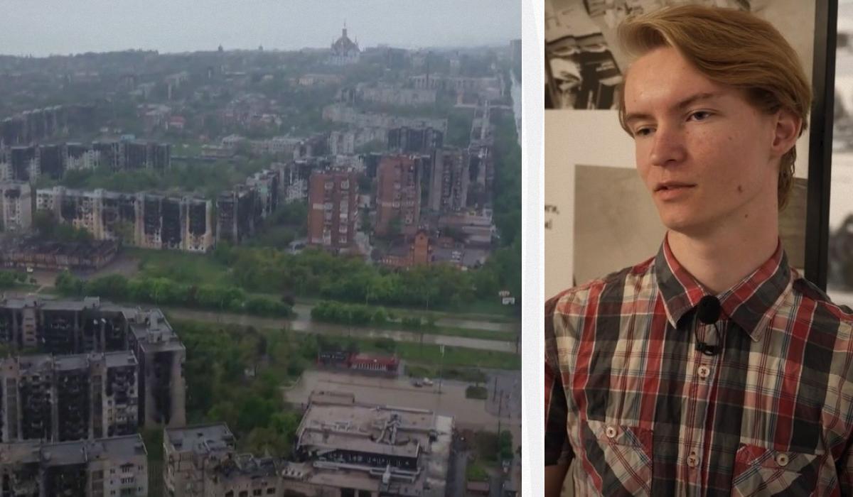 Андрей Кожушина находился в Мариуполе до весны 2023 года / Коллаж УНИАН, скриншоты из видео Андрей Кожушина находился в Мариуполе до весны 2023 года / Коллаж УНИАН, скриншоты из видео