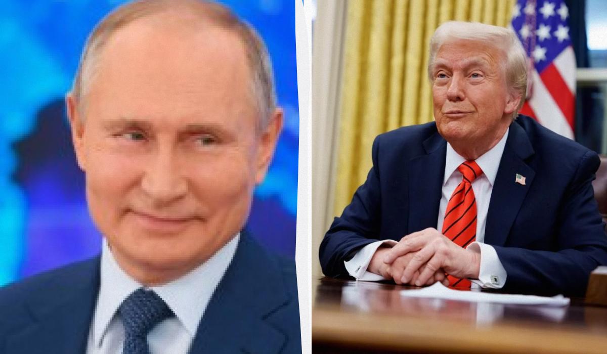 Путін потурає бажанням Трампа/ Колаж УНІАН, фото - GettyImages, скріншот Путін потурає бажанням Трампа/ Колаж УНІАН, фото - GettyImages, скріншот