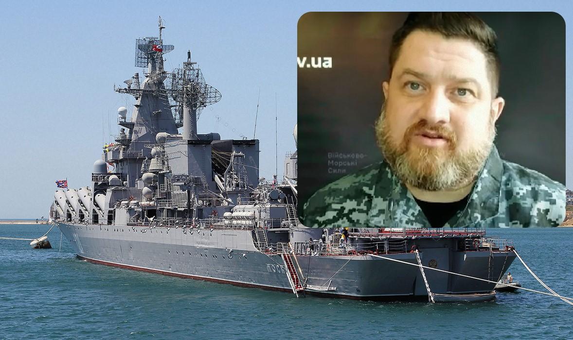 Дмитрий Плетенчук подчеркнул, что военные согласовывали уничтожение вражеского крейсера с высшим руководством Украины / коллаж УНИАН, фото Википедия, скриншот