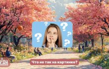 Надо найти странную ошибку в парке с сакурами за 5 секунд: простой IQ-тест
