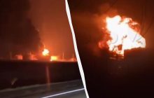 "Кавказьку" бомблять, як же страшно": на Кубані палає пункт перевалки нафти (відео)