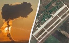 Велетенська вирва замість складу зброї: з’явилися супутникові знімки аеродрому Енгельс