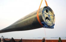 У Китаї показали найдовшу у світі морську вітрову турбіну