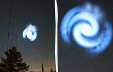 Таинственную голубую спираль видели в небе над Европой от Британии до Украины, - СМИ