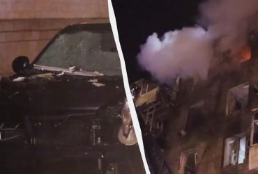 Украина отбивается от дронов: в центре Харькова шахед попал в многоэтажку (фото)