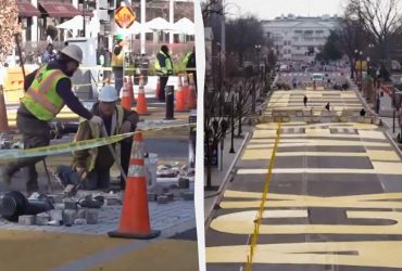 Величезний напис Black Lives Matter біля Білого дому видаляють