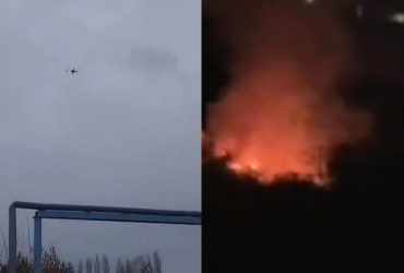 Россию атаковали десятки дронов, горят объекты в нескольких областях (видео)