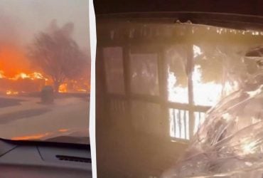 Огонь охватил два американских штата: объявлена эвакуация (видео)