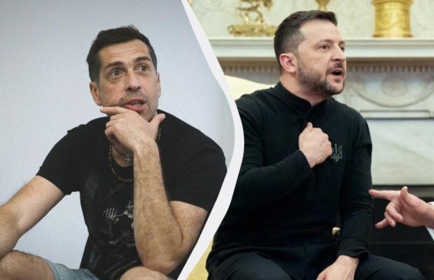 Лідер гурту з РФ "Ногу свело!" попросив вибачення в Зеленського за "негідника" Трампа