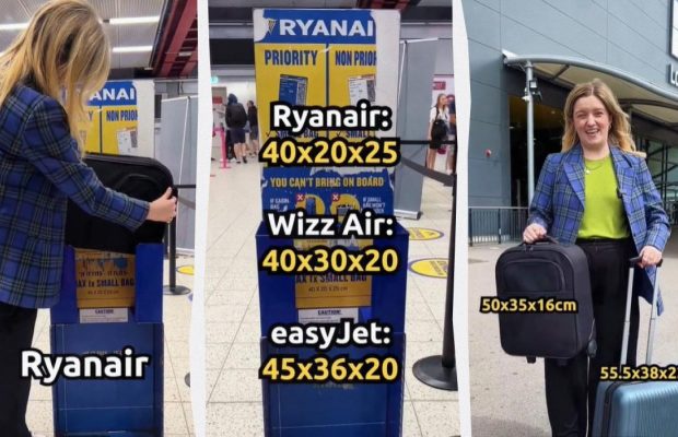 Туристка закликала забути про один тип ручної поклажі, якщо не хочеться проблем із Ryanair і Wizz Air