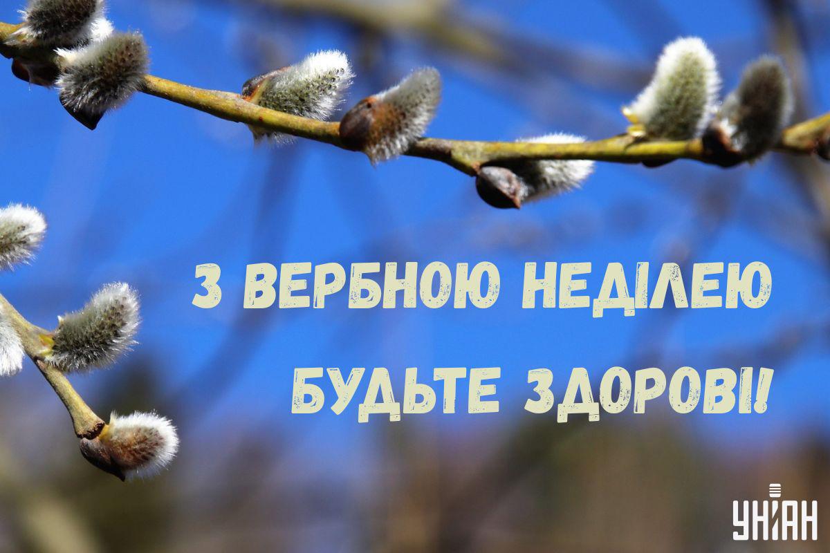 Листівка з Вербною неділею / листівки УНІАН Листівка з Вербною неділею / листівки УНІАН