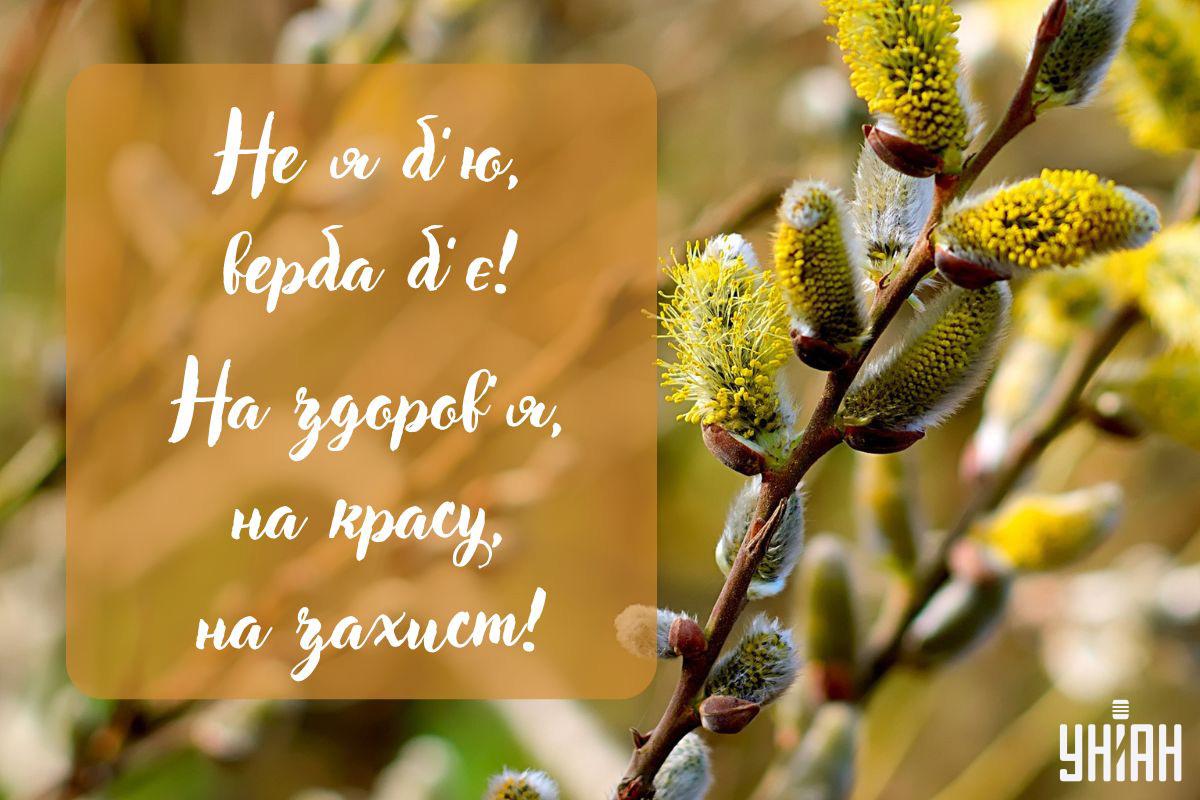 Привітання з Вербною неділею / листівки УНІАН Привітання з Вербною неділею / листівки УНІАН