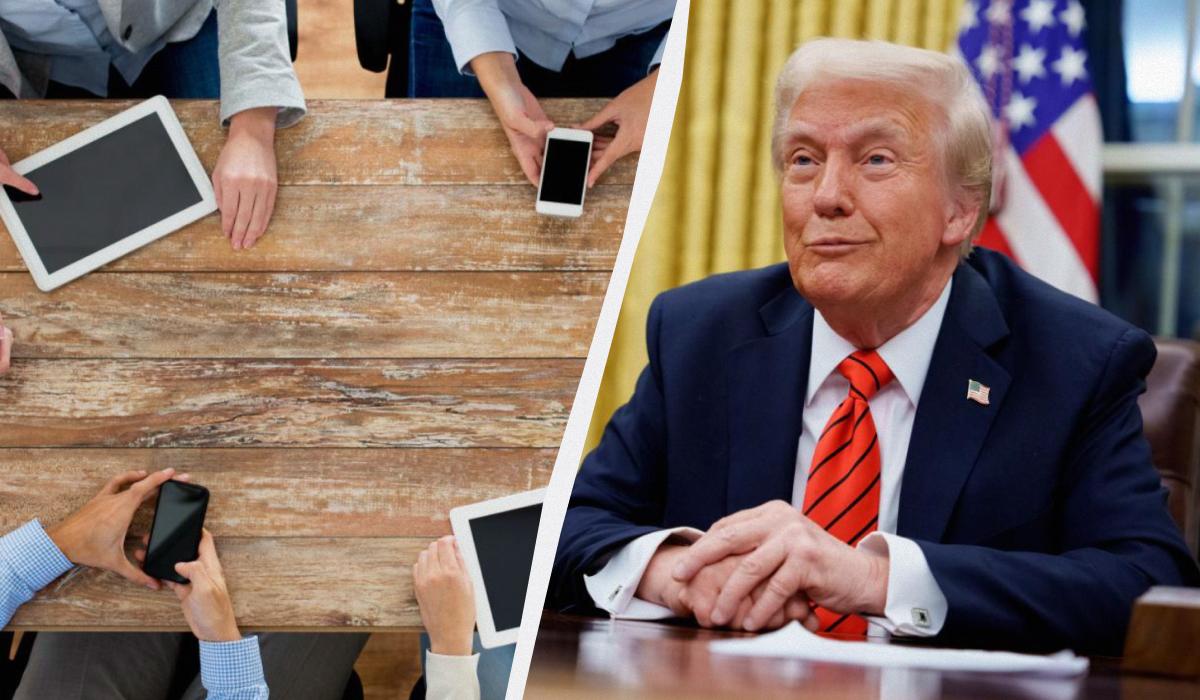 Трамп призывает техногигантов перенести производство в США / коллаж УНИАН, фото фото ua.depositphotos.com, GettyImages