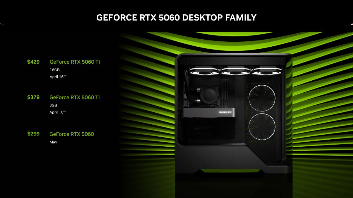 Nvidia представила самые дешевые видеокарты в новой линейке RTX 50 (фото) Nvidia представила самые дешевые видеокарты в новой линейке RTX 50 (фото)