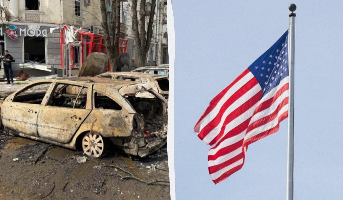 США отказываются осудить российский удар по Сумах / Коллаж УНИАН, фото областной прокуратуры, president.gov.ua