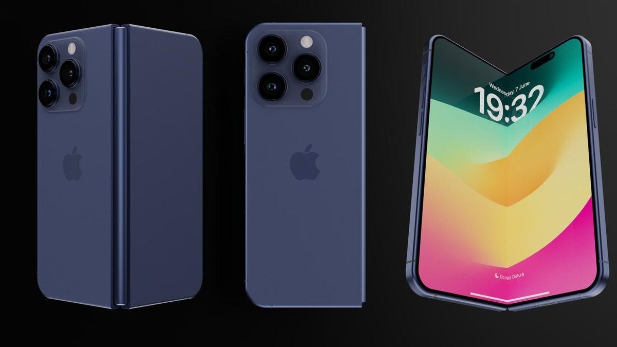 Складаний iPhone коштуватиме від $2100-2300 / фото Phone Arena Складаний iPhone коштуватиме від $2100-2300 / фото Phone Arena