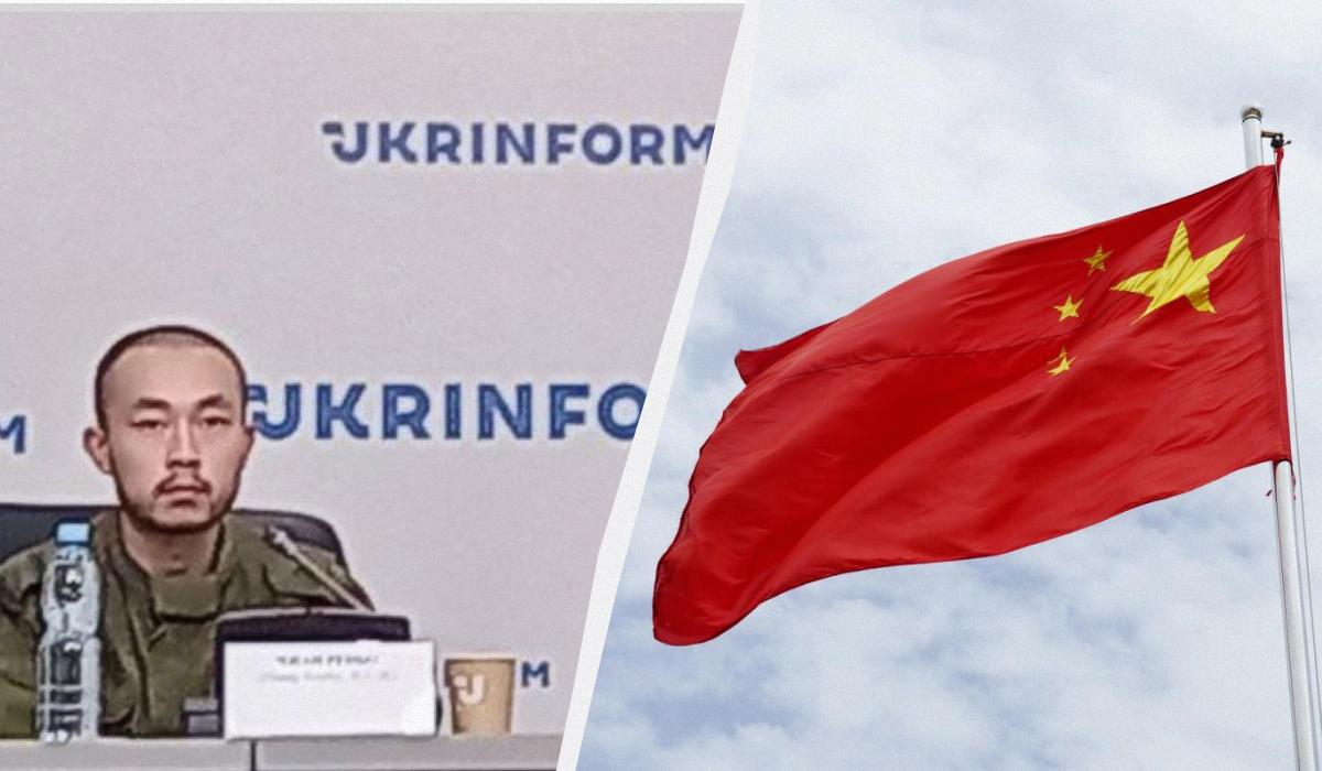 Україна провела прес-конференцію з полоненими китайцями / Колаж УНІАН, фото УНІАН, Леся Лещенко, фото ua.depositphotos.com