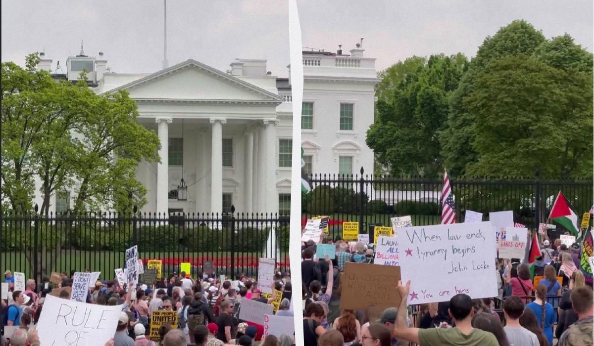 У Нью-Йорку учасники заповнили 15 кварталів / колаж УНІАН, скріншот