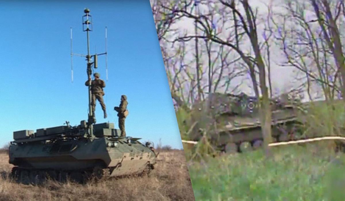 Станция была развернута в лесопосадке / Коллаж УНИАН, фото - wikimedia.org/Mil.ru, скриншот Станция была развернута в лесопосадке / Коллаж УНИАН, фото - wikimedia.org/Mil.ru, скриншот